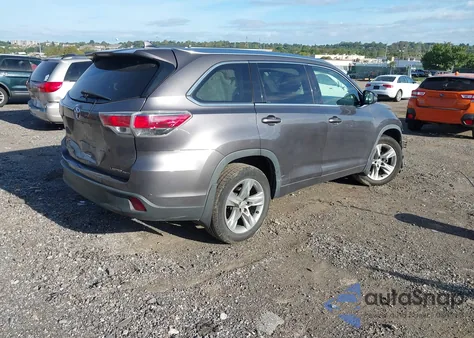 2014 Toyota Highlander Limited V6 из США, поврежденный, VIN 5TDDKRFH0ES021173